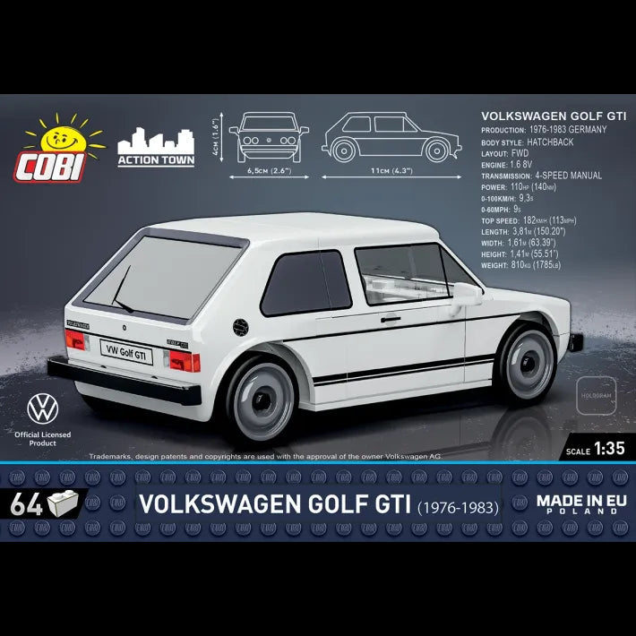 VW Golf GTI 1976 Weiß