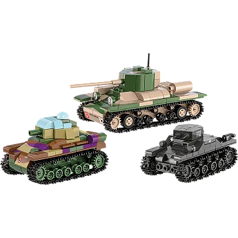 Renault R35 - Valentine IX - Panzer I