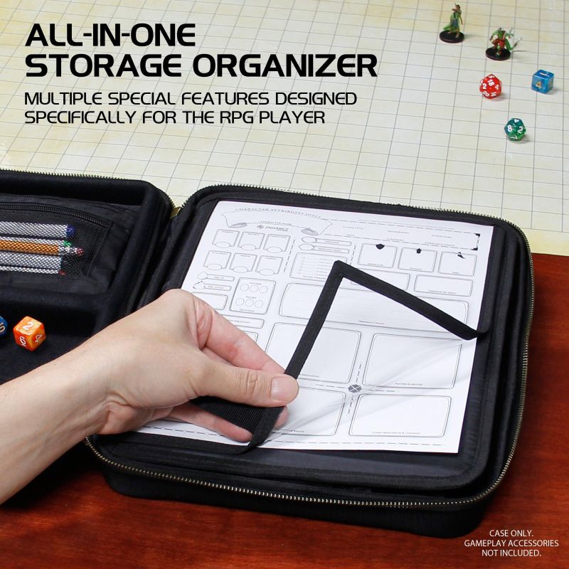 ENHANCE Collector's Edition RPG Organizer Case - Dragon Black - cardcosmos