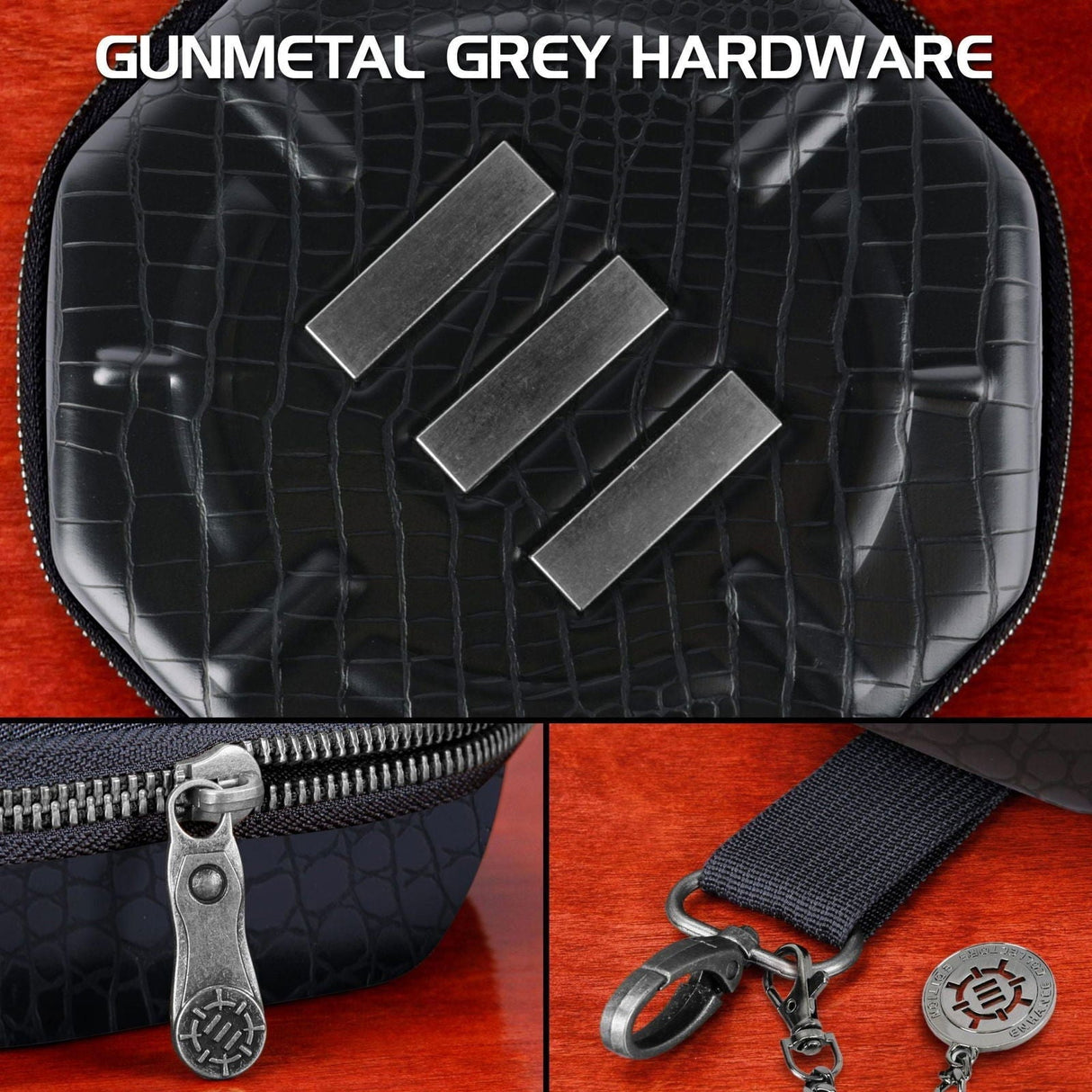 ENHANCE DnD Dice Tray and Dice Case - Dragon Black - cardcosmos