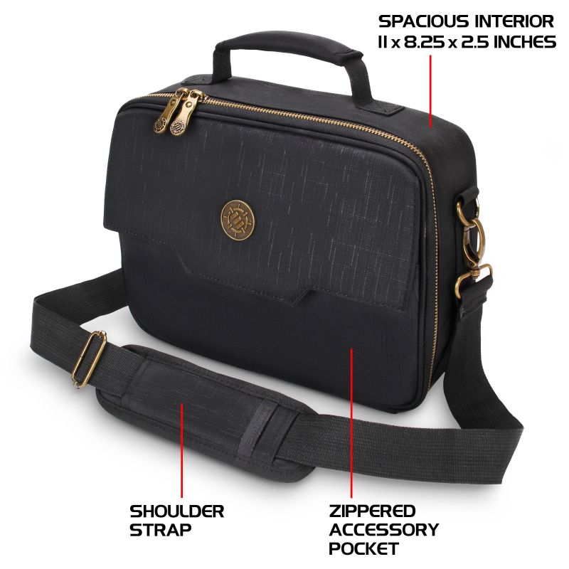 ENHANCE MTG Card Box Storage Case - Black - cardcosmos