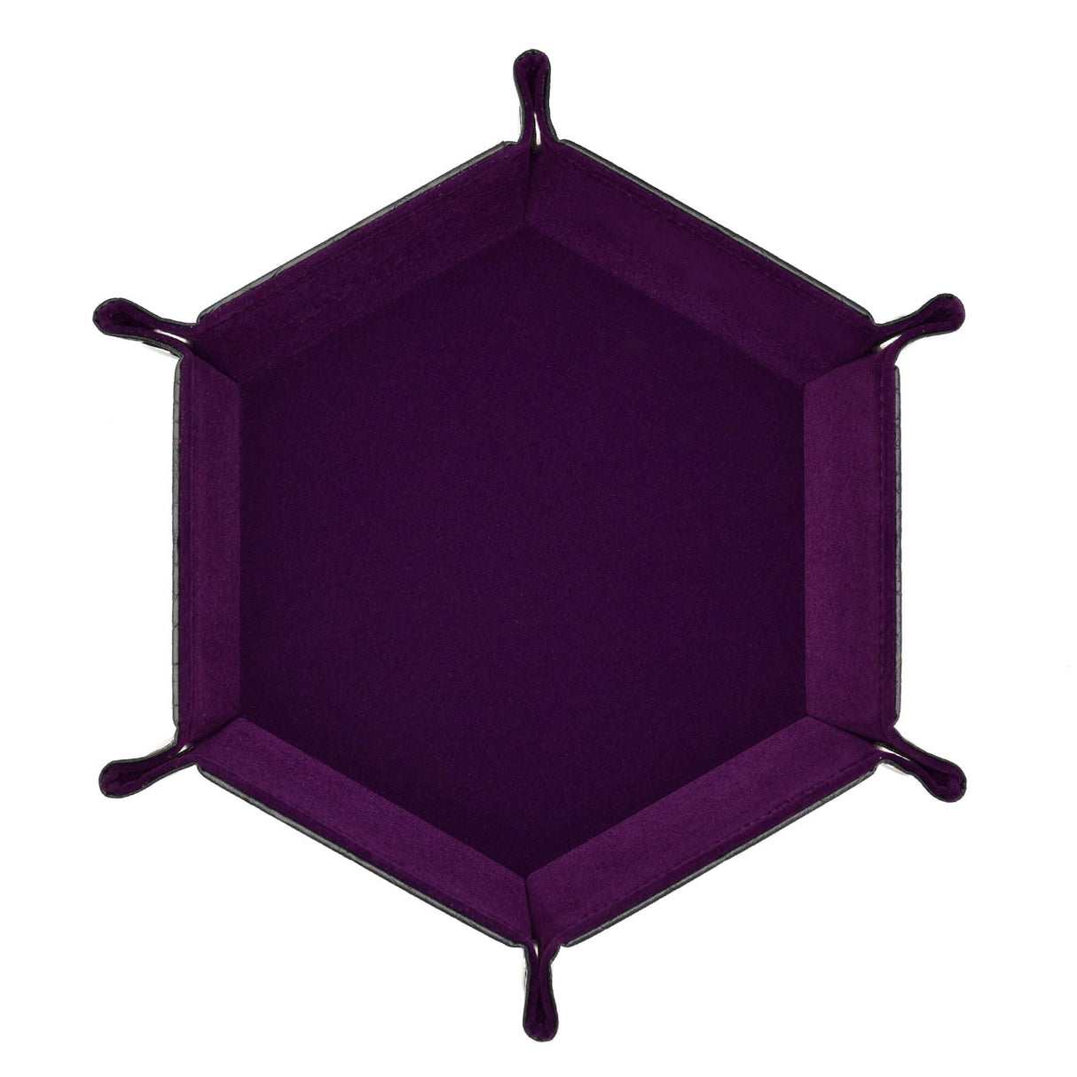 Glassstaff - Hexagonal Foldable Rolling Tray - Dragon Skin Lila - cardcosmos