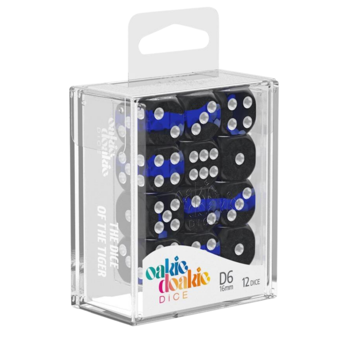 Oakie Doakie Dice W6 Würfel 16 mm Enclave - Sapphire (12) - cardcosmos