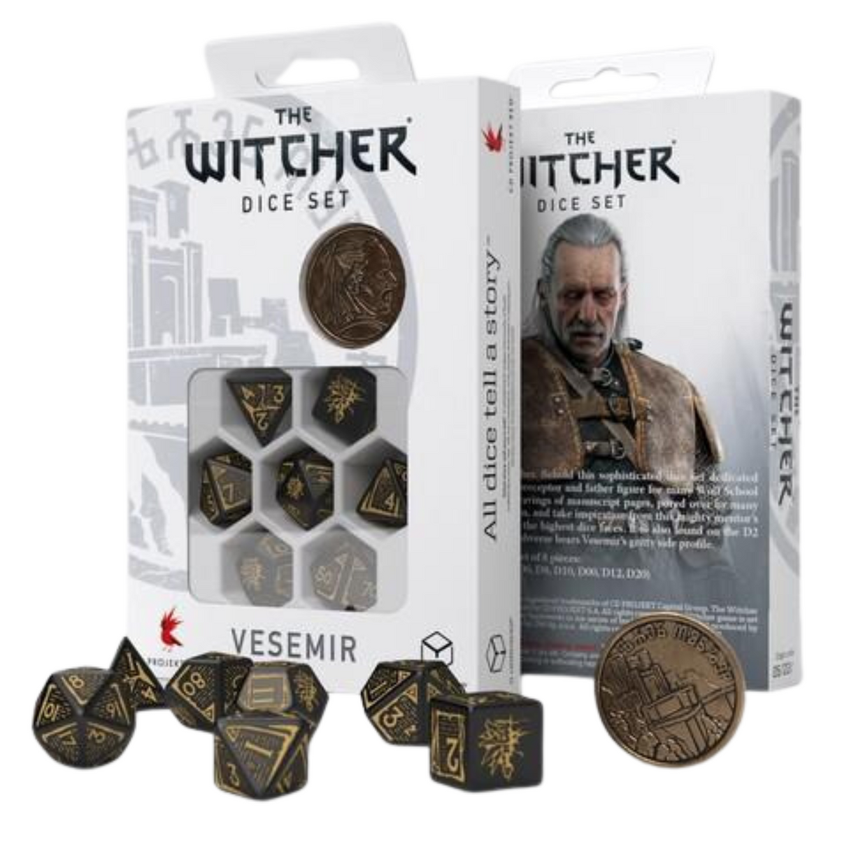 Q Workshop - The Witcher Dice Set: Vesemir - The Sword Master - cardcosmos