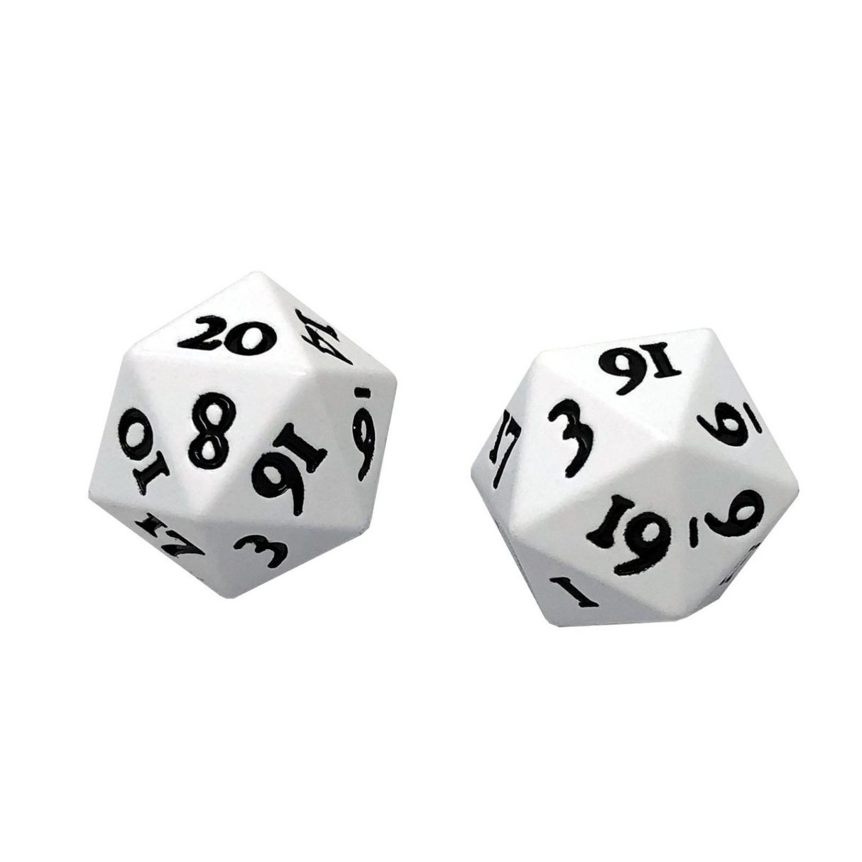 Ultra Pro - Heavy Metal D20 Dice White - cardcosmos