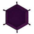 Glassstaff - Hexagonal Foldable Rolling Tray - Dragon Skin Lila - cardcosmos