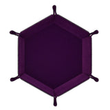 Glassstaff - Hexagonal Foldable Rolling Tray - Dragon Skin Lila - cardcosmos