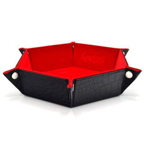 Glassstaff - Hexagonal Foldable Rolling Tray - Dragon Skin Rot - cardcosmos